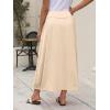 image:imageANRABESS Womens Maxi Skirt Summer Trendy High Waisted Boho Flowy Long Skirts 2026 Spring Fashion Beach Vacation ClothesApricot