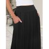 image:imageANRABESS Womens Maxi Skirt Summer Trendy High Waisted Boho Flowy Long Skirts 2026 Spring Fashion Beach Vacation ClothesBlack