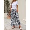 image:imageANRABESS Womens Maxi Skirt Summer Trendy High Waisted Boho Flowy Long Skirts 2026 Spring Fashion Beach Vacation ClothesFloral Black