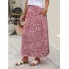 image:imageANRABESS Womens Maxi Skirt Summer Trendy High Waisted Boho Flowy Long Skirts 2026 Spring Fashion Beach Vacation ClothesFloral Pink