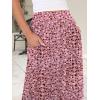 image:imageANRABESS Womens Maxi Skirt Summer Trendy High Waisted Boho Flowy Long Skirts 2026 Spring Fashion Beach Vacation ClothesFloral Pink