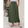 image:imageANRABESS Womens Maxi Skirt Summer Trendy High Waisted Boho Flowy Long Skirts 2026 Spring Fashion Beach Vacation ClothesOlive Green