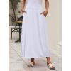 image:imageANRABESS Womens Maxi Skirt Summer Trendy High Waisted Boho Flowy Long Skirts 2026 Spring Fashion Beach Vacation ClothesWhite