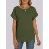 image:imageANRABESS Womens Oversized Short Sleeve T ShirtsArmy Green