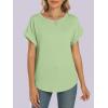 image:imageANRABESS Womens Oversized Short Sleeve T ShirtsLight Green