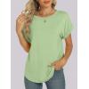 image:imageANRABESS Womens Oversized Short Sleeve T ShirtsLight Green