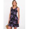 image:imageANRABESS Womens Summer Casual V Neck Sleeveless Mini Dress 2026 Beach Cover Up Sundress Trendy Cute Vacation ClothesBlack Purple Floral