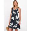 image:imageANRABESS Womens Summer Casual V Neck Sleeveless Mini Dress 2026 Beach Cover Up Sundress Trendy Cute Vacation ClothesFloral Navy