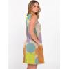 image:imageANRABESS Womens Summer Casual V Neck Sleeveless Mini Dress 2026 Beach Cover Up Sundress Trendy Cute Vacation ClothesGeometric Color Block