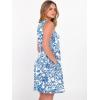 image:imageANRABESS Womens Summer Casual V Neck Sleeveless Mini Dress 2026 Beach Cover Up Sundress Trendy Cute Vacation ClothesWhite Blue Print