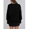 image:imageANRABESS Womens Sweatshirts Oversized Casual Loose Button Up Henley Pullover Top High Low Split 2025 Fall Fashion OutfitsBlack
