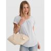 image:imageANRABESS Womens T Shirts Pleated amp Short Sleeve Summer Tops Business Casual Dressy Blouses 2026 Cute Fashion ClothesWhite