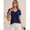 image:imageANRABESS Womens Tops Short Sleeve V Neck Shirts Summer Basic Tee Trendy Cute Tshirts 2026 Spring Casual OutfitsDeep Royal Blue