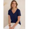 image:imageANRABESS Womens Tops Short Sleeve V Neck Shirts Summer Basic Tee Trendy Cute Tshirts 2026 Spring Casual OutfitsDeep Royal Blue