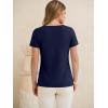 image:imageANRABESS Womens Tops Short Sleeve V Neck Shirts Summer Basic Tee Trendy Cute Tshirts 2026 Spring Casual OutfitsDeep Royal Blue