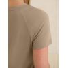 image:imageANRABESS Womens Tops Short Sleeve V Neck Shirts Summer Basic Tee Trendy Cute Tshirts 2026 Spring Casual OutfitsLight Khaki