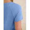 image:imageANRABESS Womens Tops Short Sleeve V Neck Shirts Summer Basic Tee Trendy Cute Tshirts 2026 Spring Casual OutfitsSky Blue