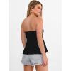 image:imageANRABESS Womens Tube Top Summer Strapless Tie Front Ruched Peplum Flared Hem Cute Bandeau Halter Tops 2026 Vacation OutfitsBlack