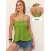image:imageANRABESS Womens Tube Top Summer Strapless Tie Front Ruched Peplum Flared Hem Cute Bandeau Halter Tops 2026 Vacation OutfitsGreen