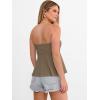 image:imageANRABESS Womens Tube Top Summer Strapless Tie Front Ruched Peplum Flared Hem Cute Bandeau Halter Tops 2026 Vacation OutfitsKhaki