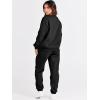 image:imageANRABESS Womens Two Piece Outfits Sweatsuit Lounge Set Long Sleeve Crewneck Sweatshirt Jogger Pants Tracksuit 2025 Fall SetsBlack