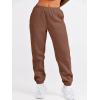 image:imageANRABESS Womens Two Piece Outfits Sweatsuit Lounge Set Long Sleeve Crewneck Sweatshirt Jogger Pants Tracksuit 2025 Fall SetsCoffee