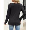 image:imageANRABESS Womens V Neck Sweaters 2025 Fall Long Sleeve Shirts Lightweight Ribbed Knit Basic Casual Office Work Tunic TopsBlack