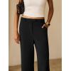 image:imageANRABESS Womens Wide Leg Business Casual Pants 2026 High Elastic Waisted Loose Fit Work Office Trousers Slacks OutfitsBlack