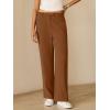 image:imageANRABESS Womens Wide Leg Business Casual Pants 2026 High Elastic Waisted Loose Fit Work Office Trousers Slacks OutfitsCaramel