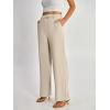 image:imageANRABESS Womens Wide Leg Business Casual Pants 2026 High Elastic Waisted Loose Fit Work Office Trousers Slacks OutfitsKhaki