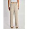 image:imageANRABESS Womens Wide Leg Business Casual Pants 2026 High Elastic Waisted Loose Fit Work Office Trousers Slacks OutfitsKhaki