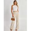 image:imageANRABESS Womens Wide Leg Business Casual Pants 2026 High Elastic Waisted Loose Fit Work Office Trousers Slacks OutfitsKhaki