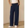 image:imageANRABESS Womens Wide Leg Business Casual Pants 2026 High Elastic Waisted Loose Fit Work Office Trousers Slacks OutfitsNavy Blue