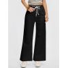 image:imageANRABESS Womens Wide Leg Jeans High Waisted Trendy Drawstring Denim Pants Casual Relaxed Fit Trouser with PocketsBlack