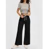 image:imageANRABESS Womens Wide Leg Jeans High Waisted Trendy Drawstring Denim Pants Casual Relaxed Fit Trouser with PocketsBlack