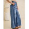 image:imageANRABESS Womens Wide Leg Jeans High Waisted Trendy Drawstring Denim Pants Casual Relaxed Fit Trouser with PocketsBlue