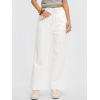 image:imageANRABESS Womens Wide Leg Jeans High Waisted Trendy Drawstring Denim Pants Casual Relaxed Fit Trouser with PocketsWhite