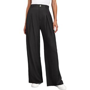 image:imageANRABESS Women Wide Leg Dress Pants 2026 Summer High Waisted Business Casual Work Trousers Dressy Office Palazzo Pants SlacksBlack