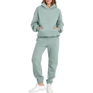 image:imageANRABESS Womens 2 Piece Outfits Lounge Hoodie Oversized Sweatshirt Jogger Sweatpants Y2K Tracksuit Sweatsuit Set Fall ClothesLake