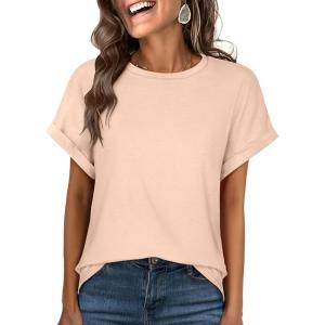 image:imageANRABESS Womens Oversized Short Sleeve T ShirtsApricot