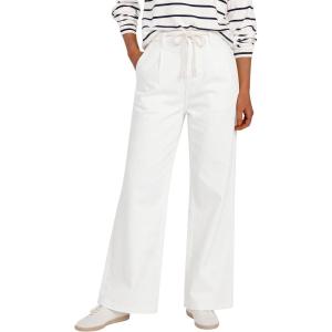 image:imageANRABESS Womens Wide Leg Jeans High Waisted Trendy Drawstring Denim Pants Casual Relaxed Fit Trouser with PocketsWhite