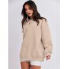 image:imageANRABESS Oversized Sweatshirt for Women Crewneck Y2K Hoodies Fleece Casual Comfy Pullover Top Fall Outfits Clothes 2025Apricot