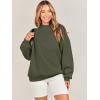 image:imageANRABESS Oversized Sweatshirt for Women Crewneck Y2K Hoodies Fleece Casual Comfy Pullover Top Fall Outfits Clothes 2025Army Green