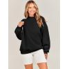 image:imageANRABESS Oversized Sweatshirt for Women Crewneck Y2K Hoodies Fleece Casual Comfy Pullover Top Fall Outfits Clothes 2025Black