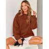 image:imageANRABESS Oversized Sweatshirt for Women Crewneck Y2K Hoodies Fleece Casual Comfy Pullover Top Fall Outfits Clothes 2025Caramel