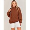 image:imageANRABESS Oversized Sweatshirt for Women Crewneck Y2K Hoodies Fleece Casual Comfy Pullover Top Fall Outfits Clothes 2025Caramel