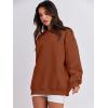image:imageANRABESS Oversized Sweatshirt for Women Crewneck Y2K Hoodies Fleece Casual Comfy Pullover Top Fall Outfits Clothes 2025Caramel