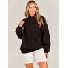 image:imageANRABESS Oversized Sweatshirt for Women Crewneck Y2K Hoodies Fleece Casual Comfy Pullover Top Fall Outfits Clothes 2025Dark Brown
