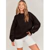 image:imageANRABESS Oversized Sweatshirt for Women Crewneck Y2K Hoodies Fleece Casual Comfy Pullover Top Fall Outfits Clothes 2025Dark Brown