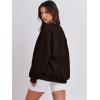 image:imageANRABESS Oversized Sweatshirt for Women Crewneck Y2K Hoodies Fleece Casual Comfy Pullover Top Fall Outfits Clothes 2025Dark Brown